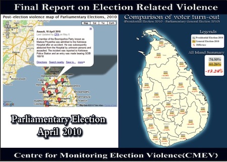  related violence and malpractices during the Presidential Election 2010 
